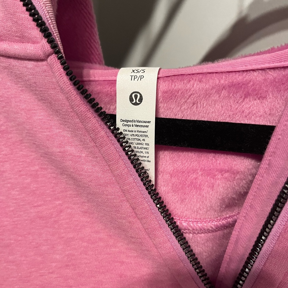LULULEMON Scuba Oversized Half-Zip Hoodie PLUSH XS/S Dahlia Mauve - Picture 4 of 4